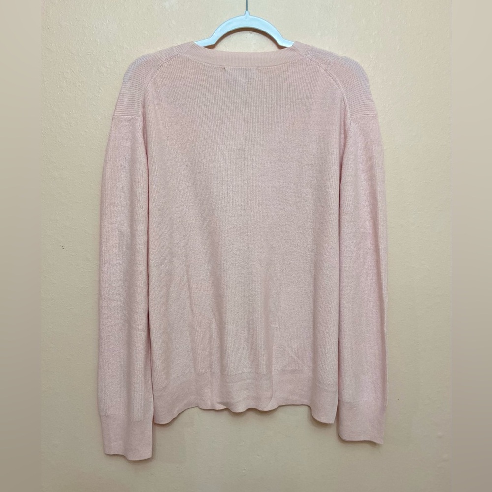 Banana Republic Factory Ribbed Lightweight V-Neck Sweater - Picture 4 of 4